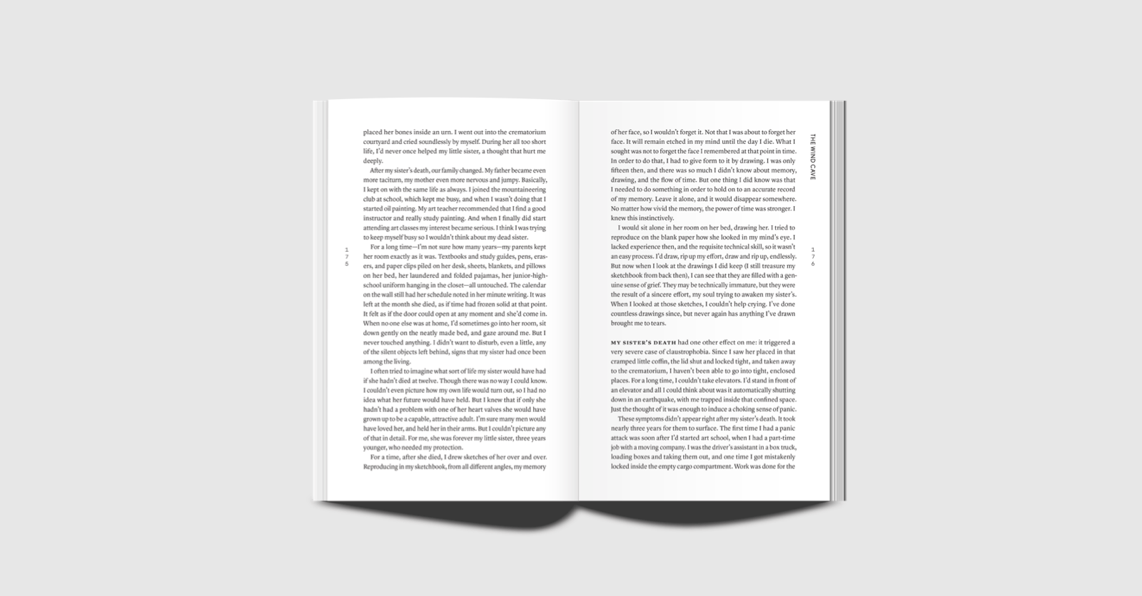 Pages of a book. It continues the story of The Wind Cave